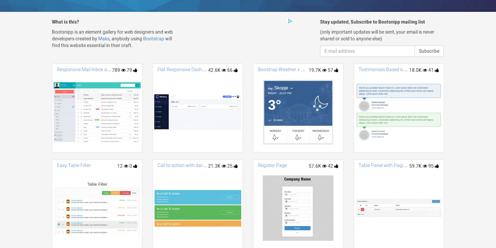 BootSnipp Home of free code snippets for Bootstrap Product Hunt
