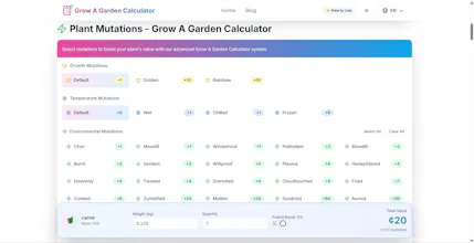 Grow a garden calculator gallery image