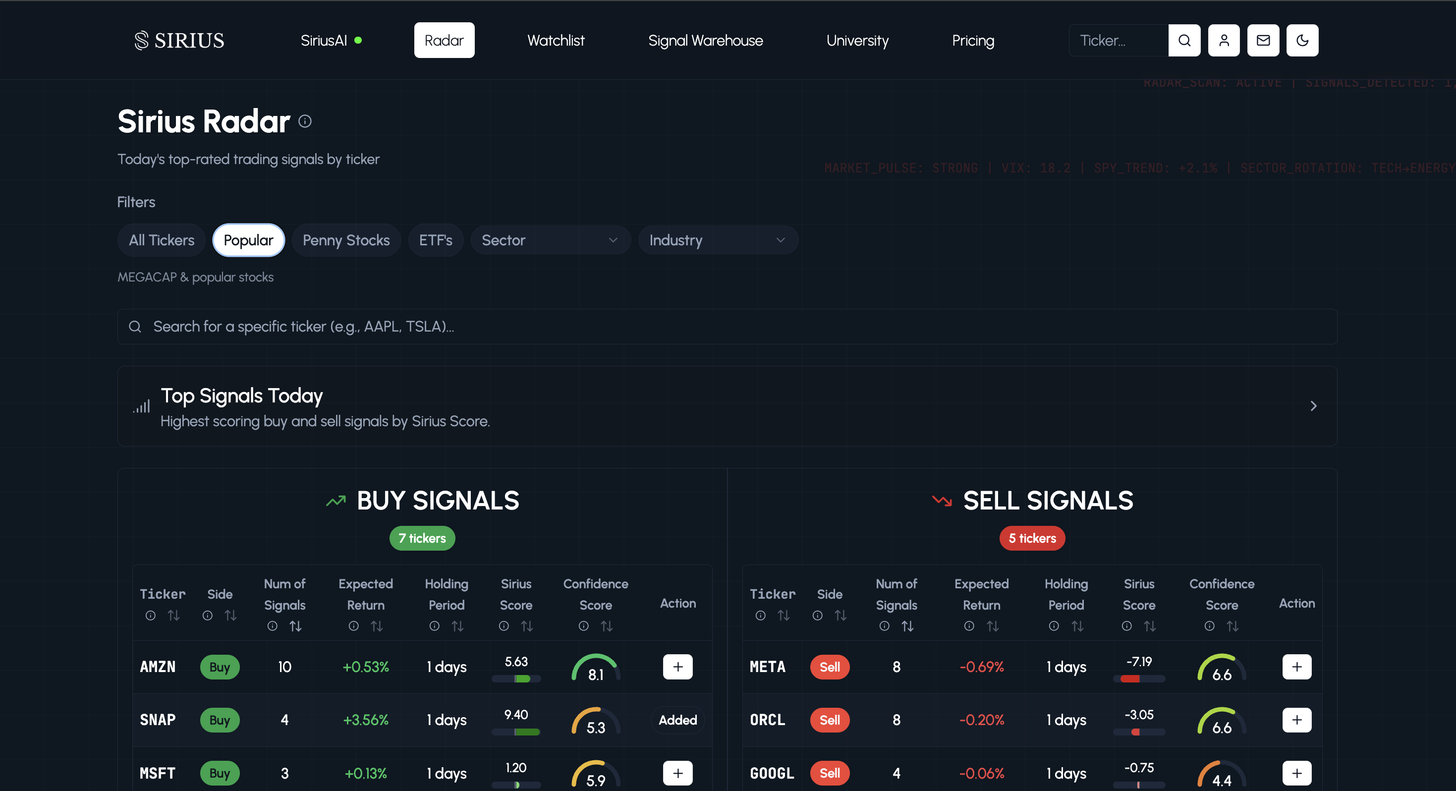 Sirius Signals gallery image