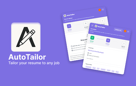 AutoTailor - Main product screenshot demonstrating key features and user interface