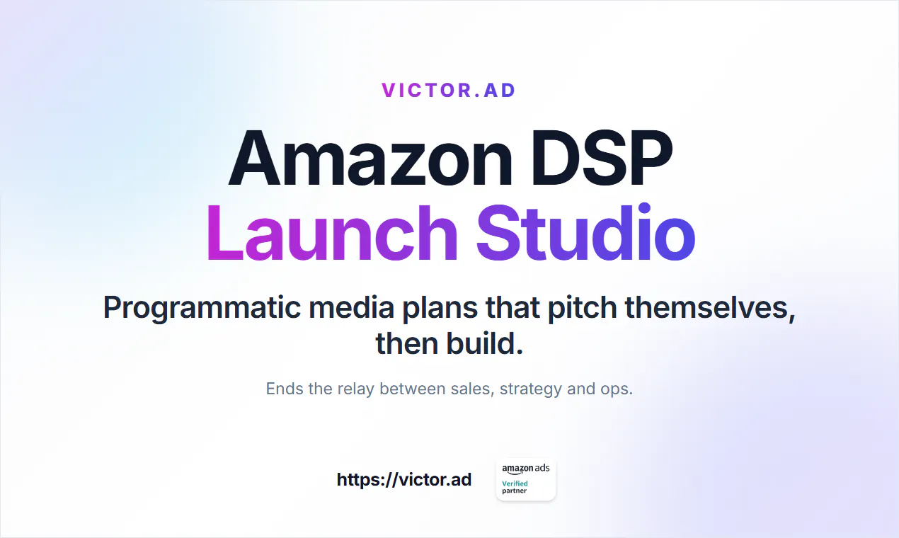Amazon DSP Launch Studio by VICTOR.AD gallery image