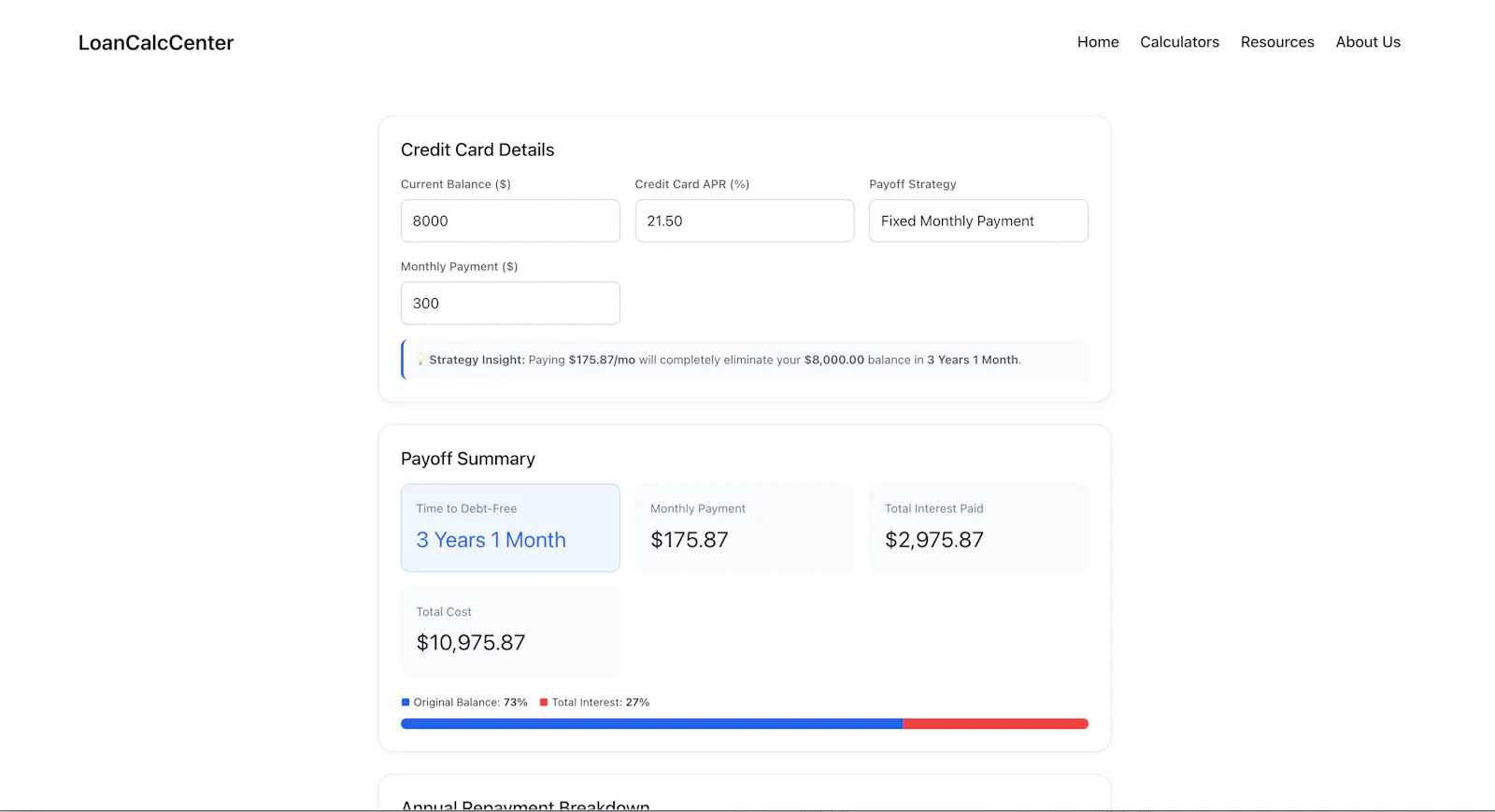 LoanCalcCenter screenshot 1