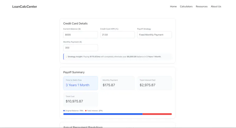 LoanCalcCenter screenshot 1