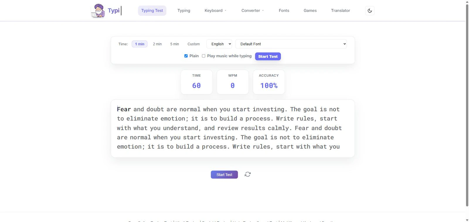 typingpapa.com screenshot 2