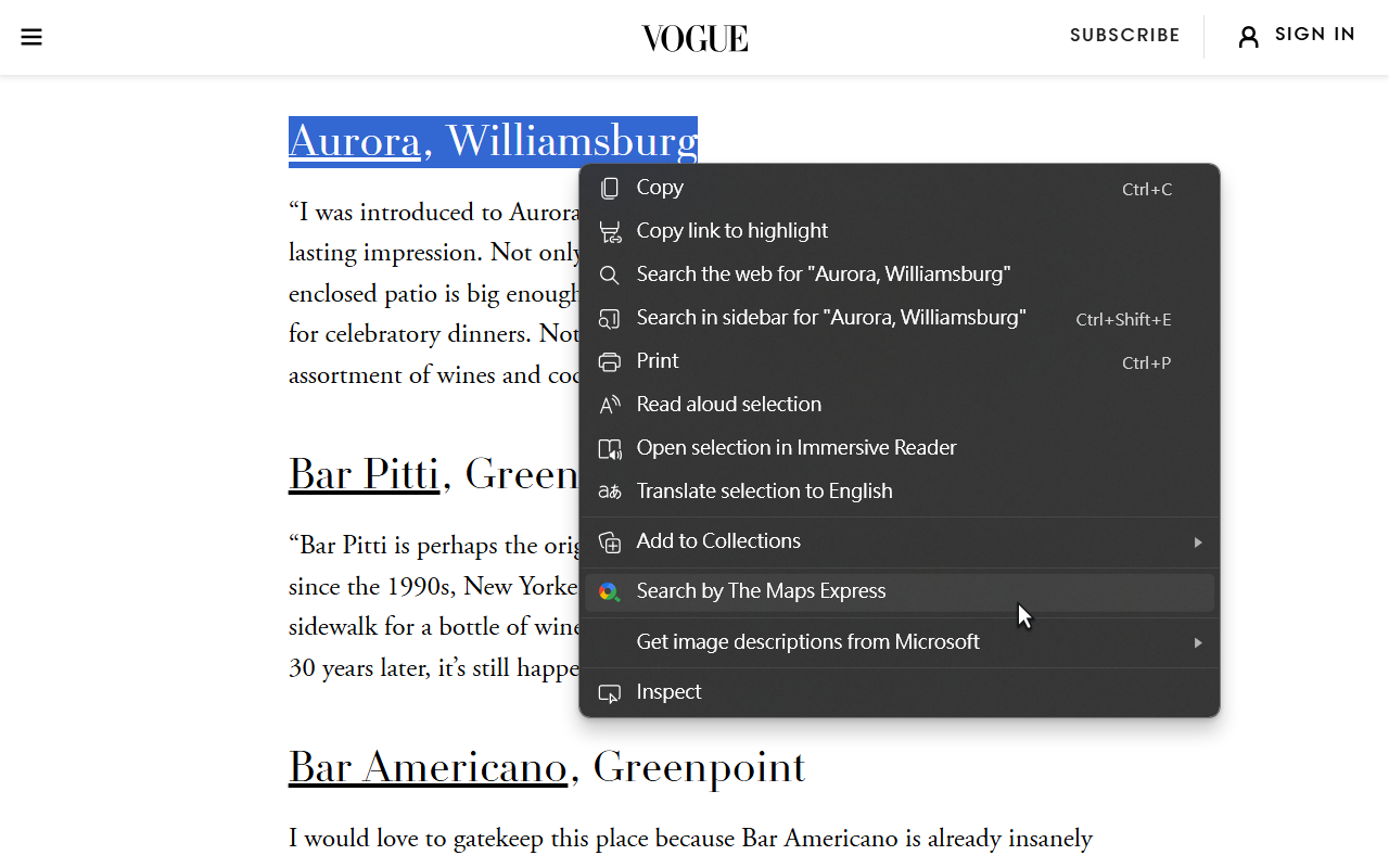 The Maps Express gallery image