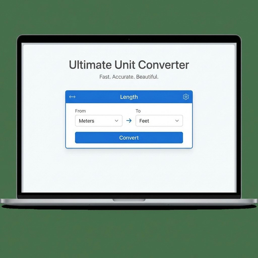 Universal Unit Converter - Main product screenshot demonstrating key features and user interface