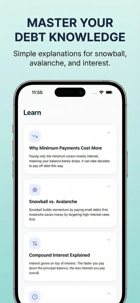 Debt Payoff Planner Pro - Screenshot 2 showing product features and functionality