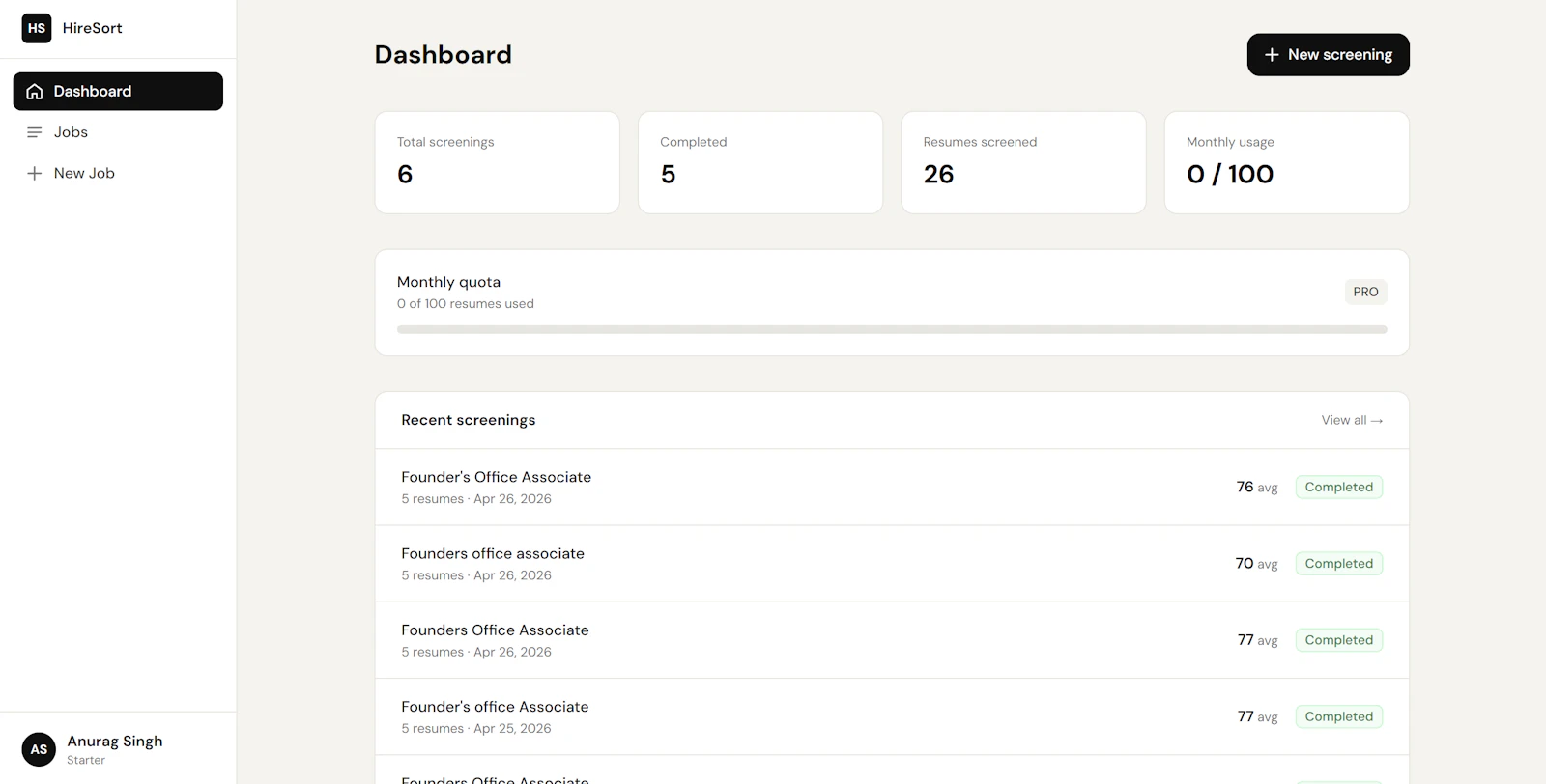 HireSort screenshot 3