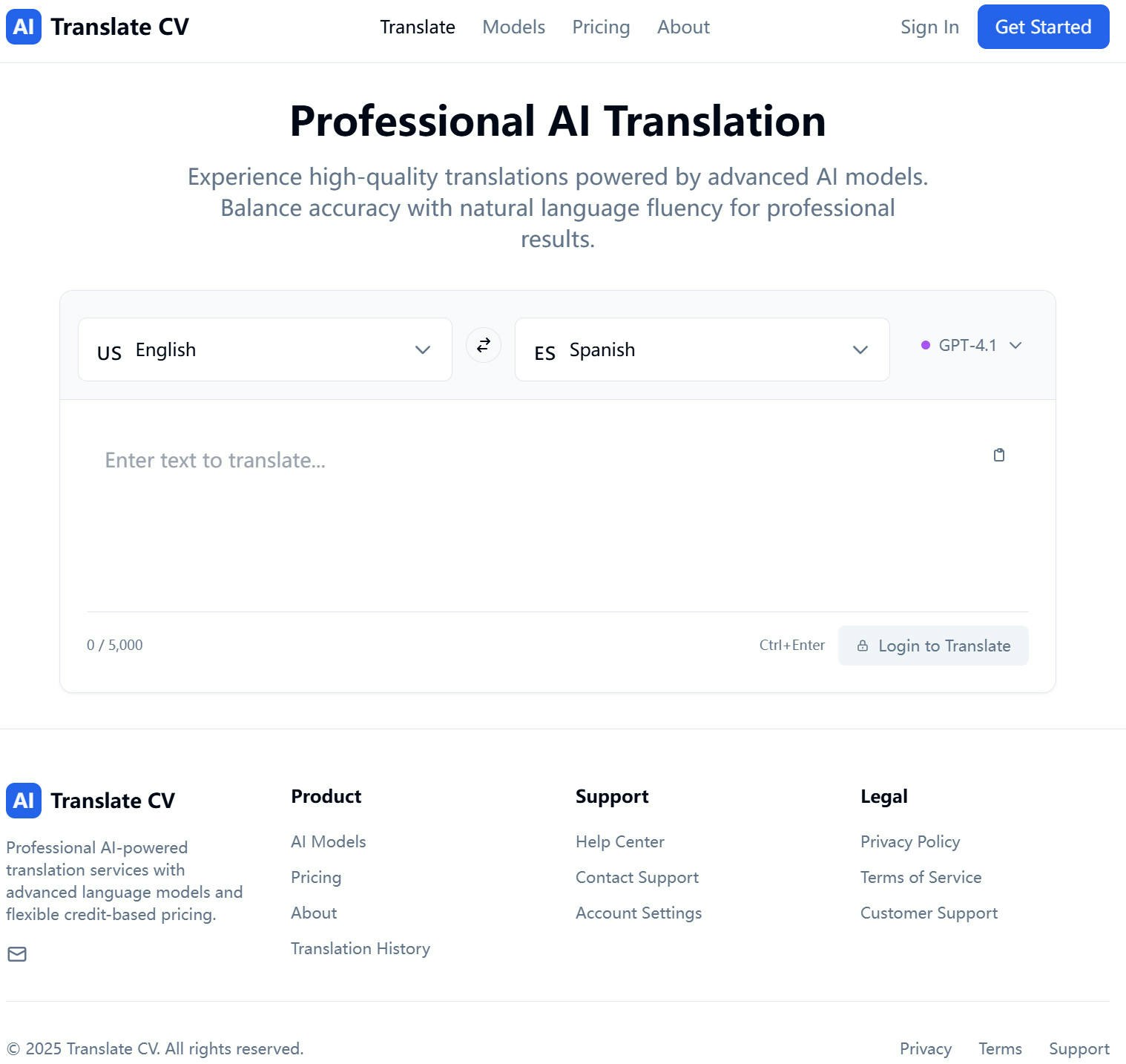 Translate CV logo