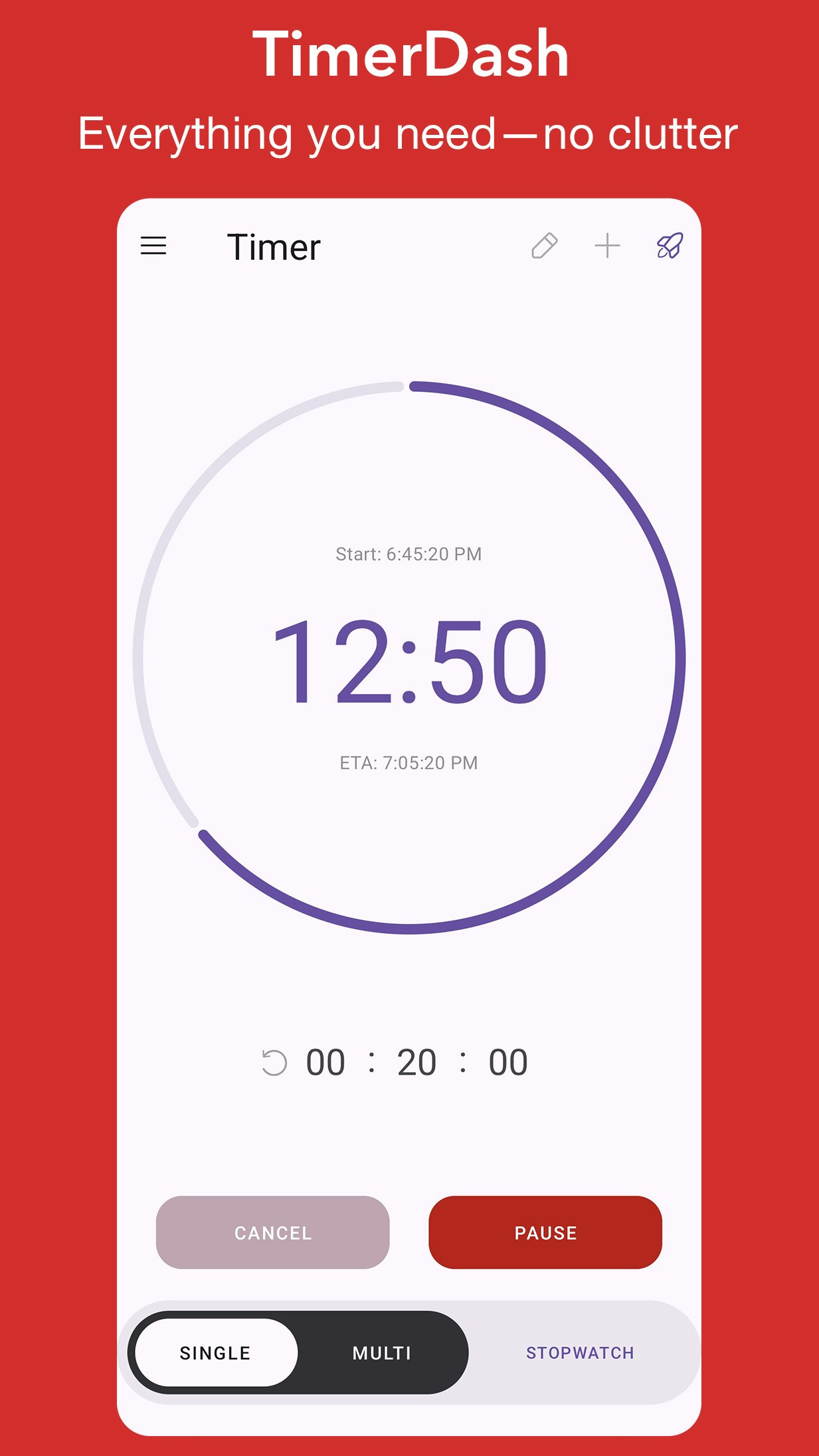 TimerDash: Multi Timer & Stopwatch - Screenshot 3 showing product features and functionality