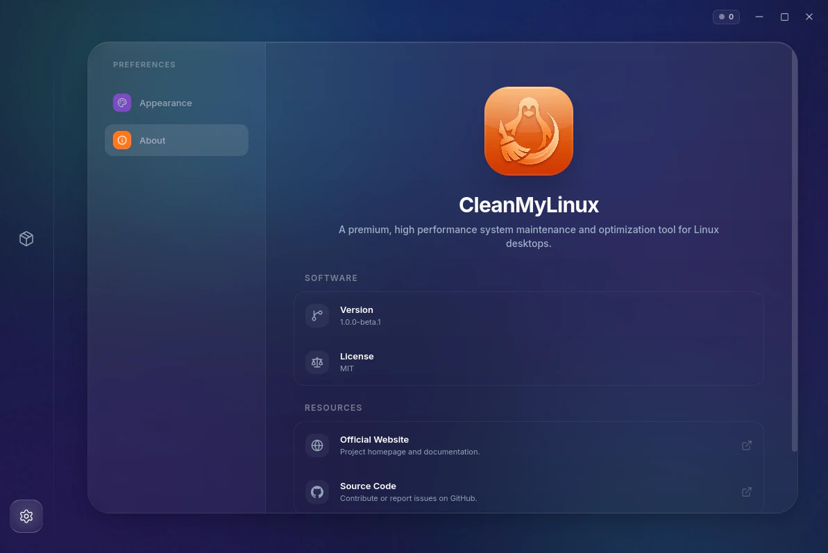 CleanMyLinux screenshot 2