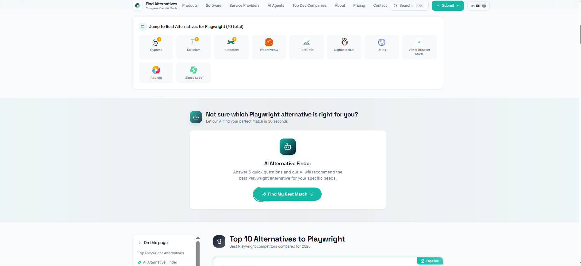 Find Alternatives gallery image