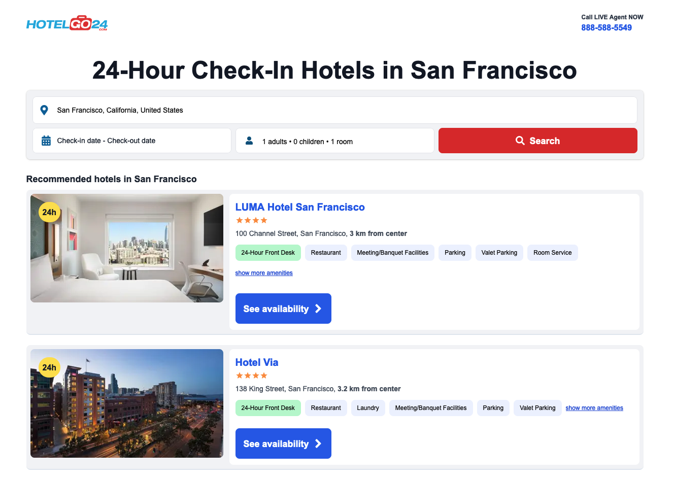 Hotelgo24.com - Hotel Search Engine: 200.000 Hotels with 24-Hour Front Desk media 3