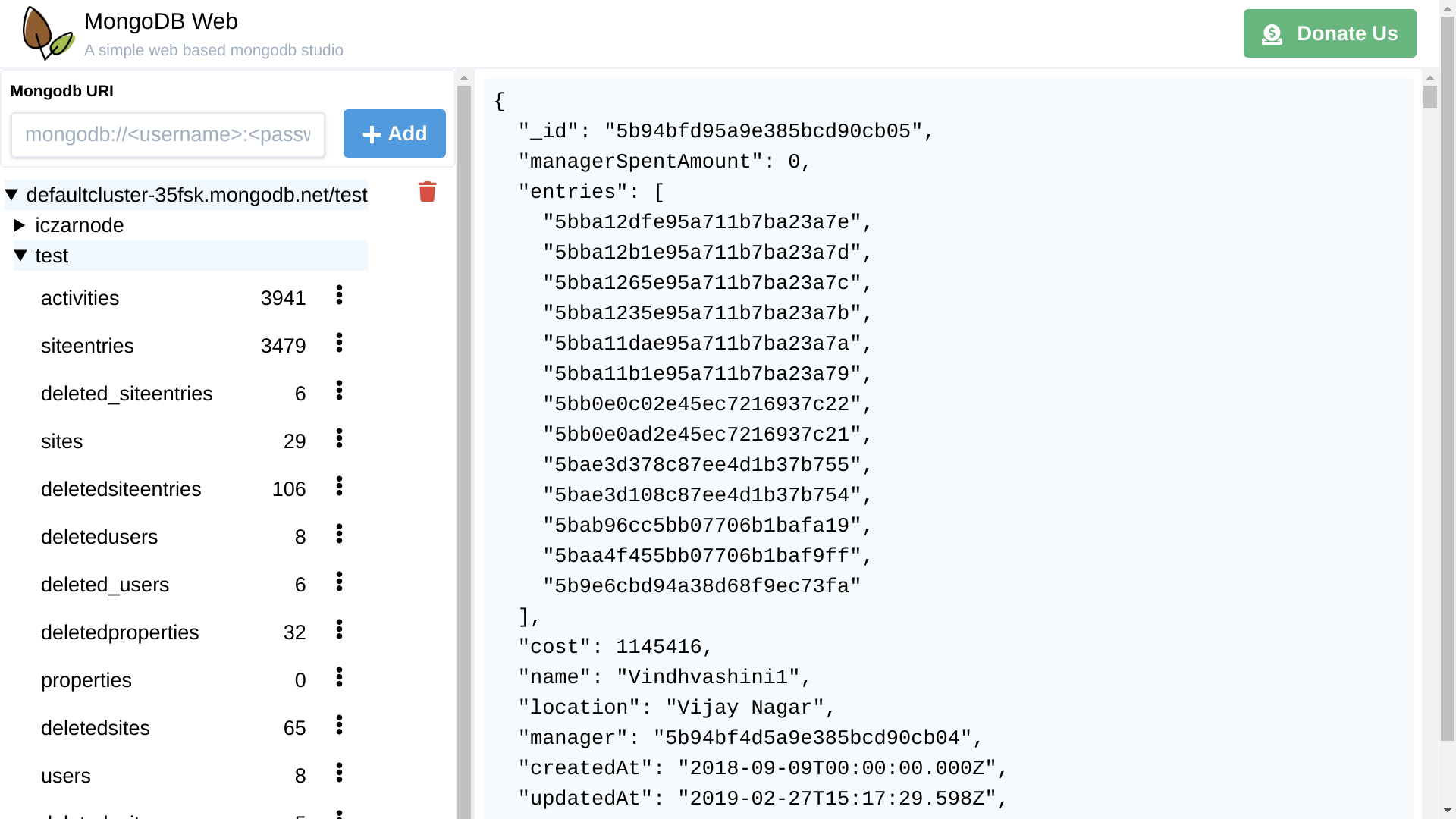 MongoDB Web gallery image