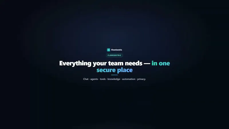 FlowSentric screenshot 1 (video preview)