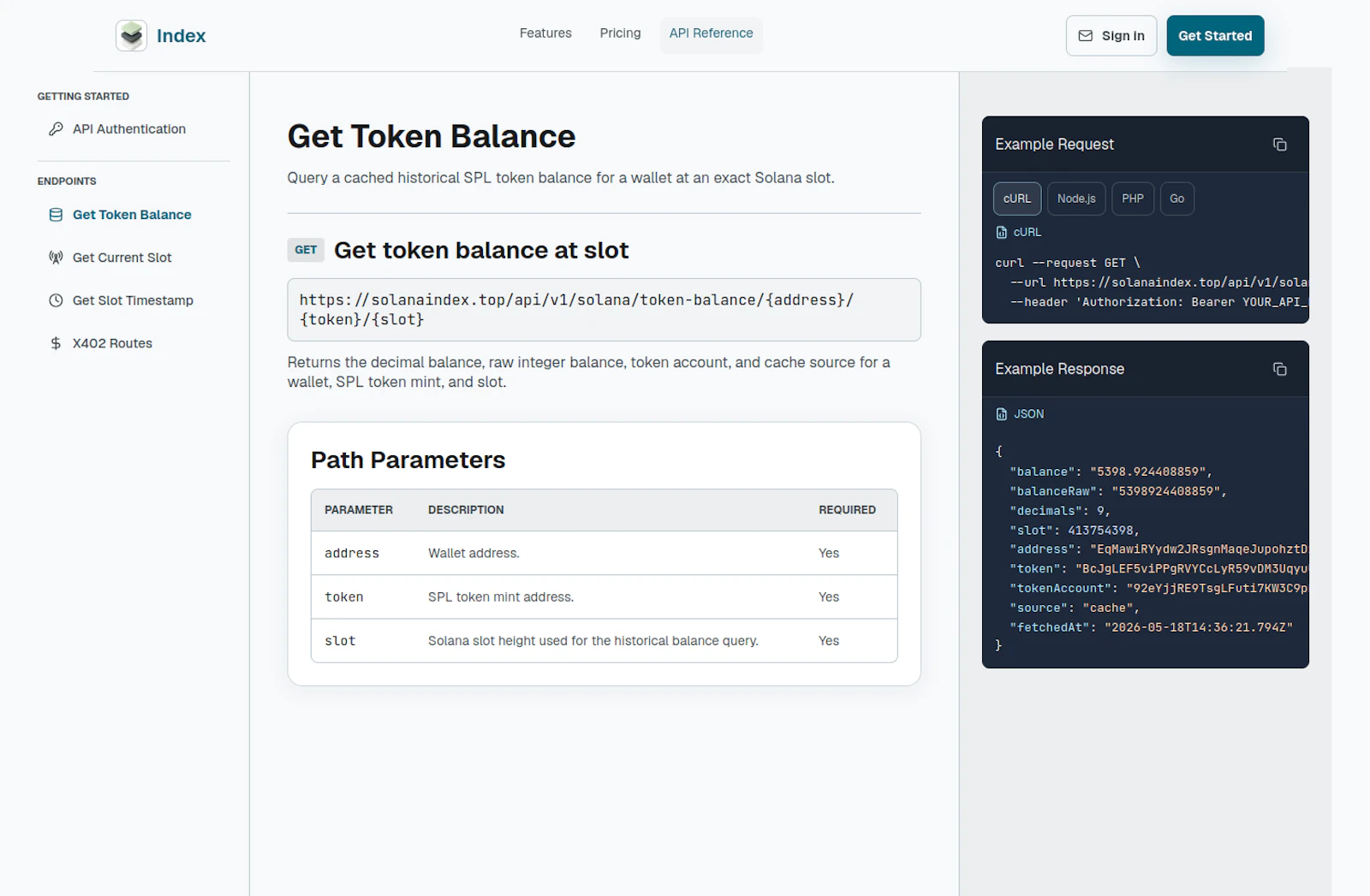 Solana Index - Solana Token Balance screenshot 2