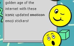 Retro Emoticons - iOS Stickers media 1