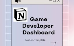Game Developer Dashboard media 1