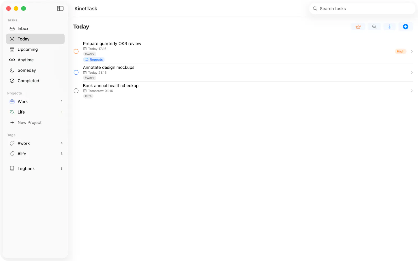 KinetTask screenshot 3