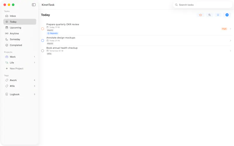 KinetTask screenshot 3
