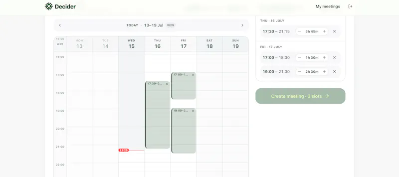 Decider screenshot 2