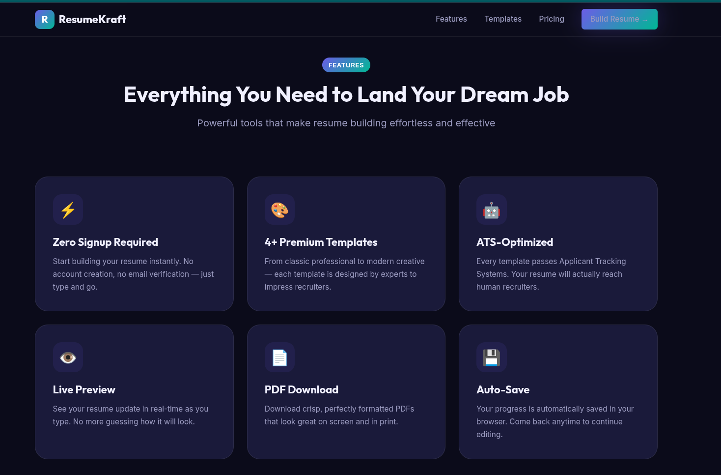 ATS Resume Kit -  5 Templates + Guides gallery image