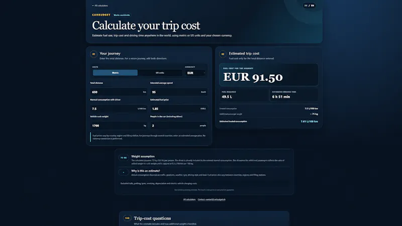 CarBudget Schweiz screenshot 1