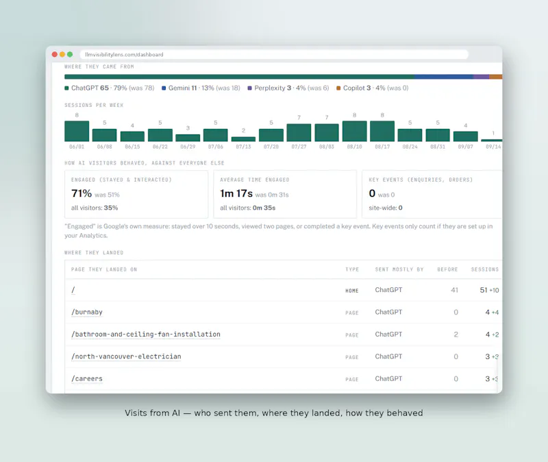 AI Visibility Tracking screenshot 1
