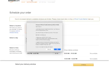 Amazon Whole Foods Delivery Slots Finder gallery image