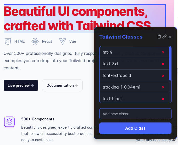Tailwind Inspector media 2