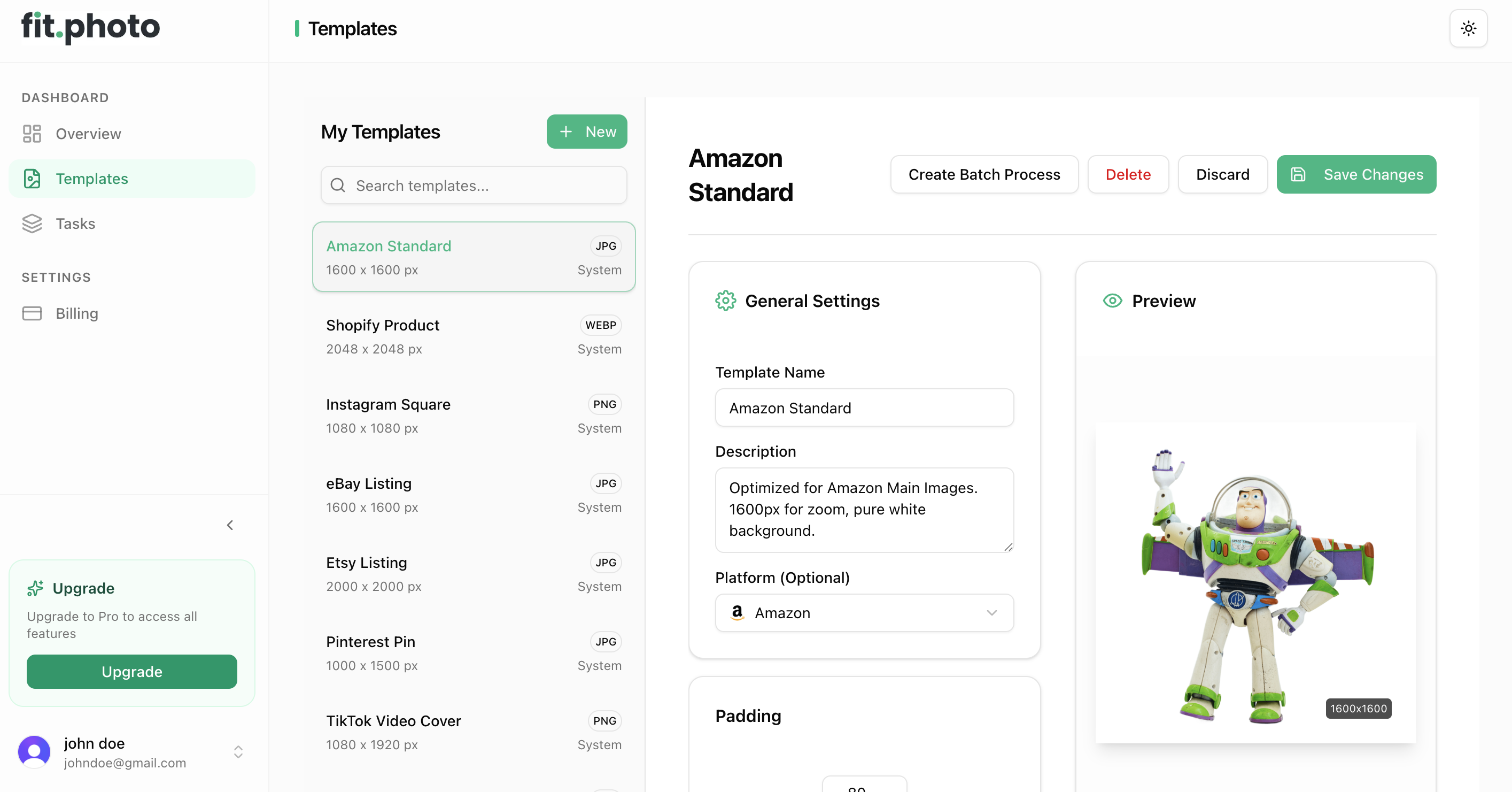 fit.photos - Screenshot 2 showing product features and functionality