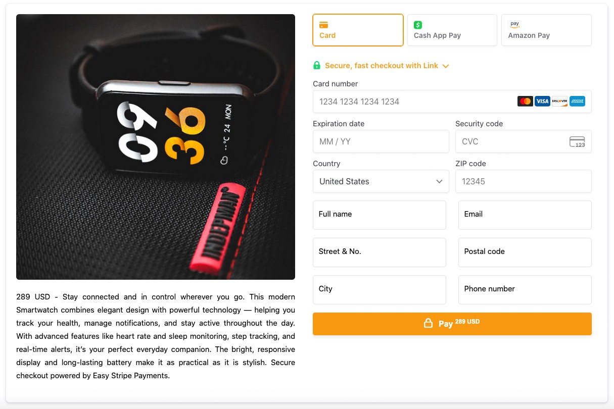 Easy Stripe Payments & Donations gallery image