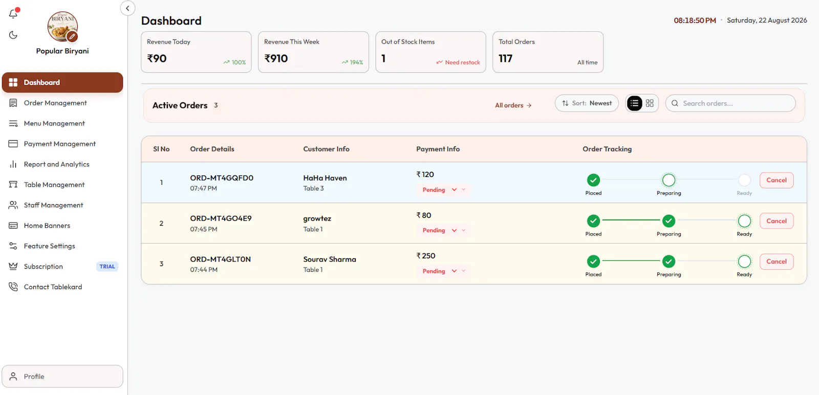 Tablekard screenshot 13