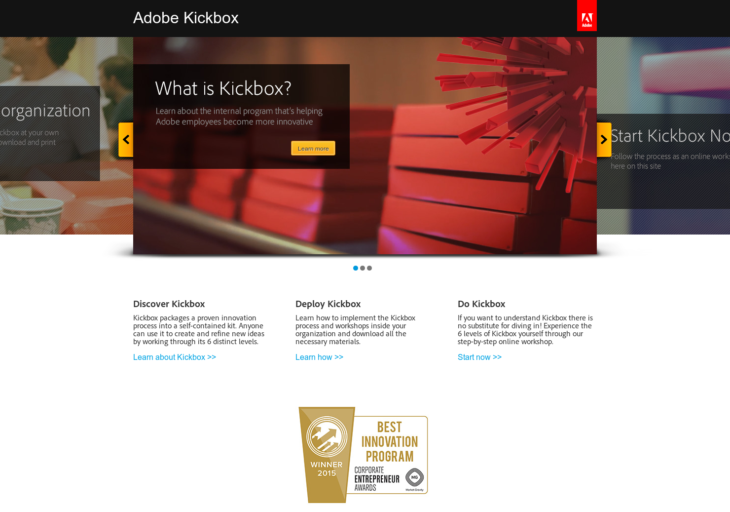 Adobe Kickbox