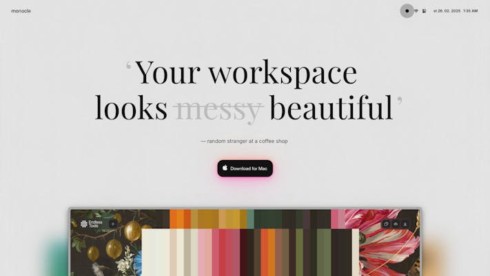 Monocle User Interface