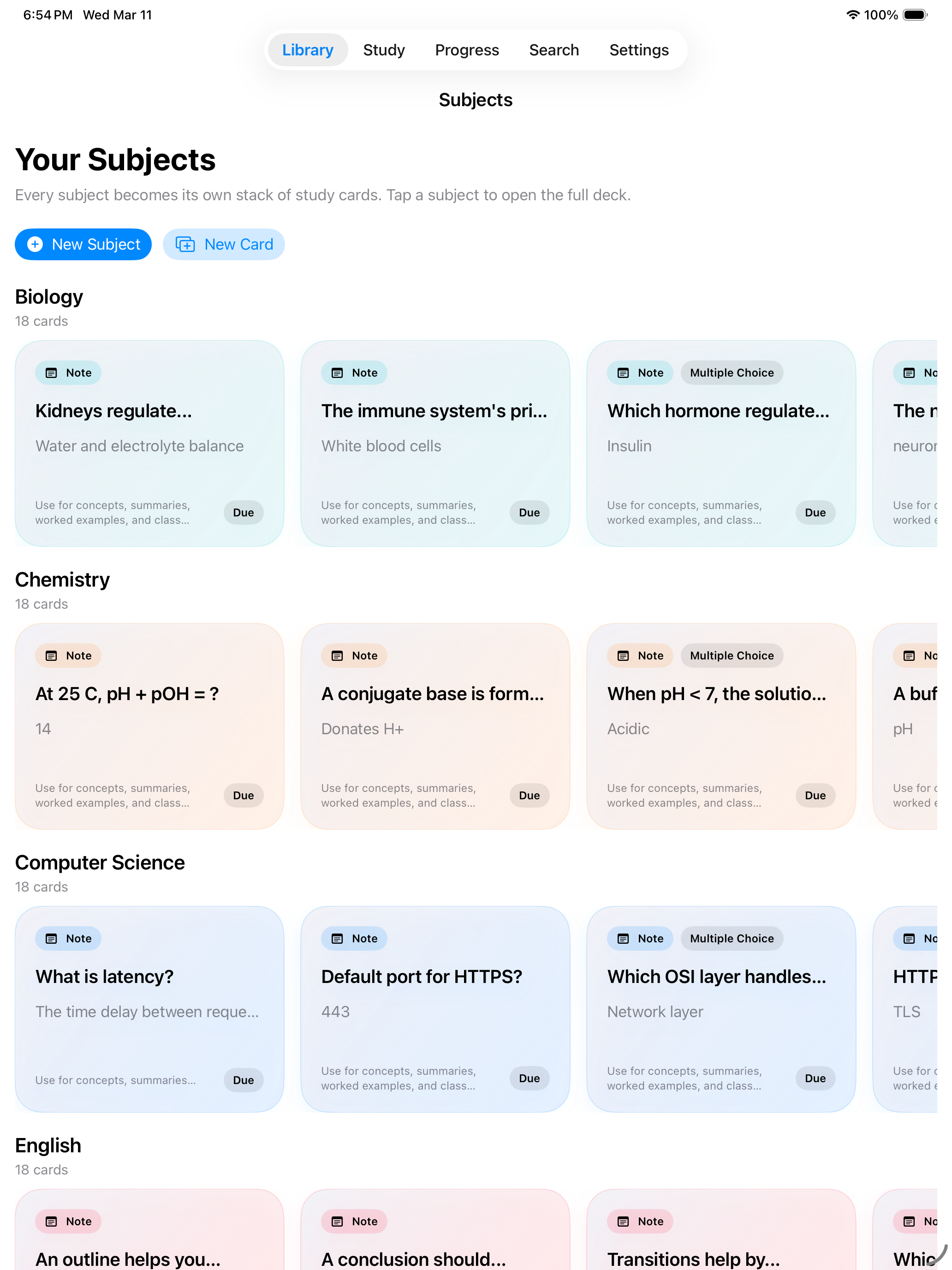Study Notes & Cards gallery image