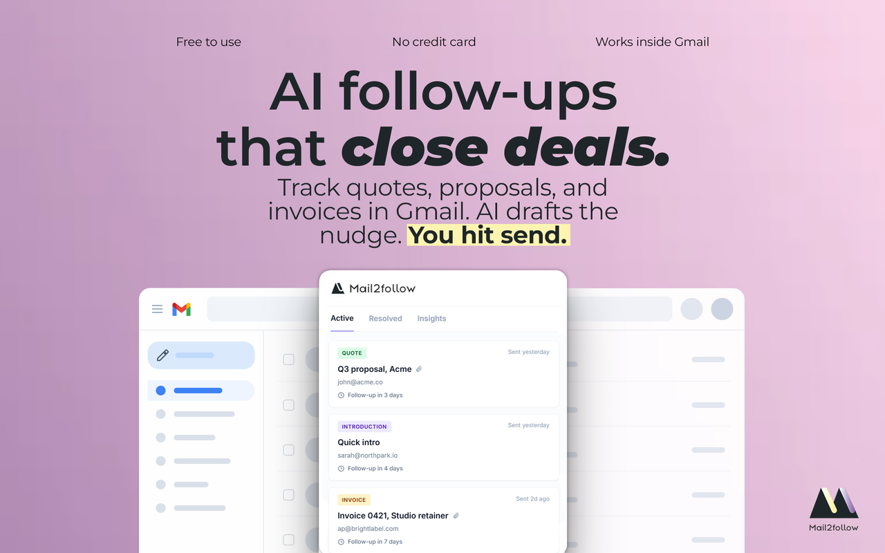 Mail2Follow gallery image