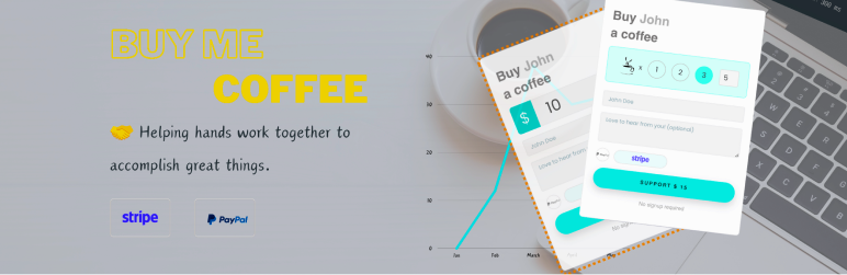 Buy Me Coffee button & widgets-WP Plugin gallery image