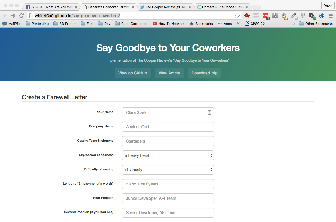 Say Goodbye to your Coworkers gallery image