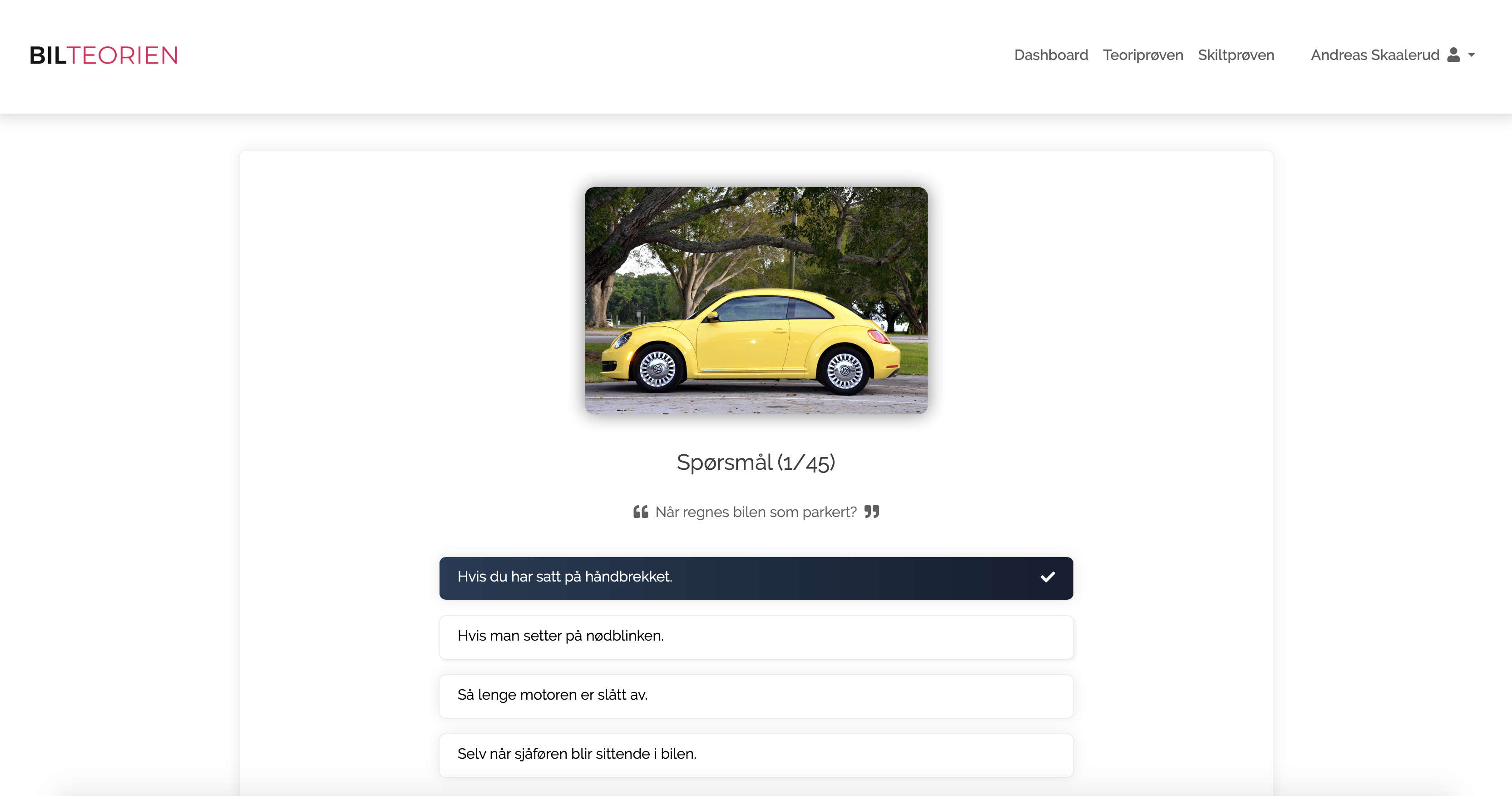 Bilteorien - Gratis teoriprøver for bil gallery image