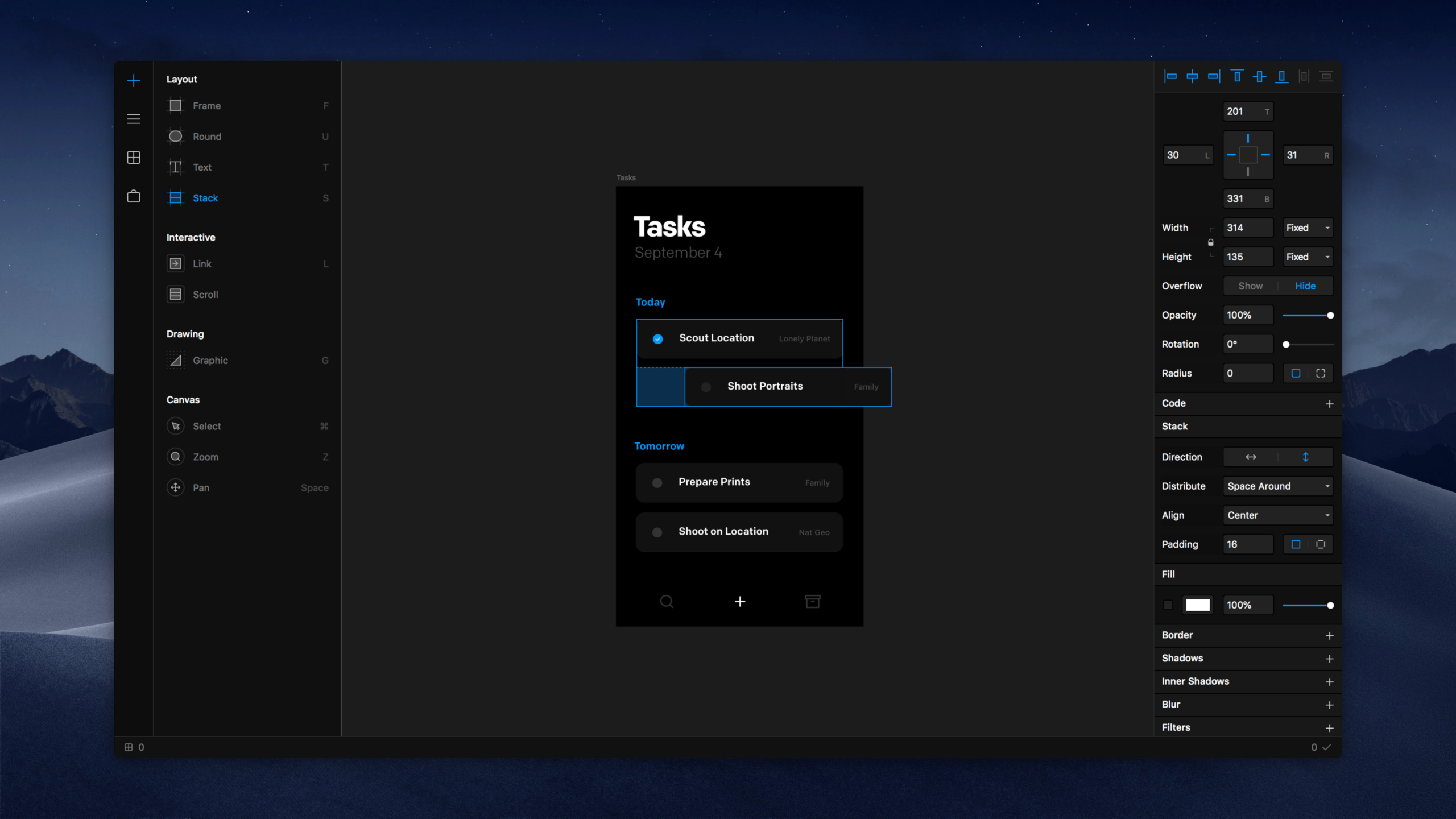 Framer X gallery image