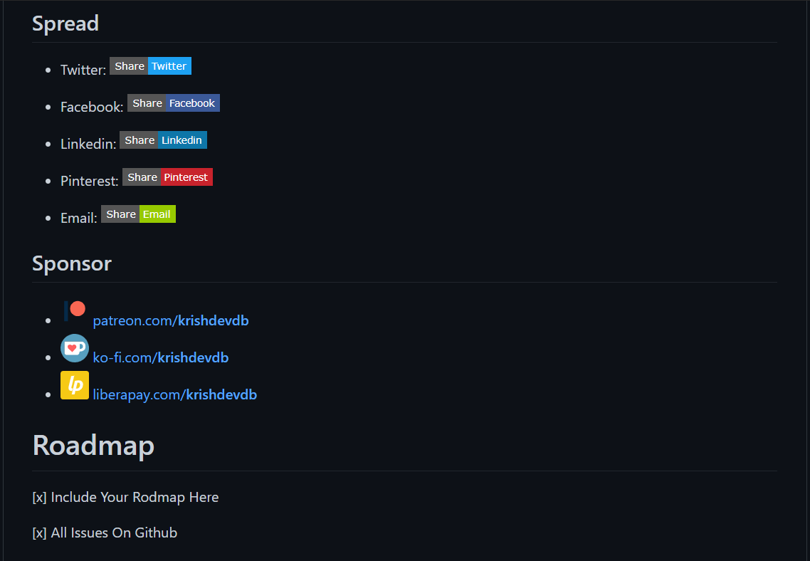Readme Template gallery image
