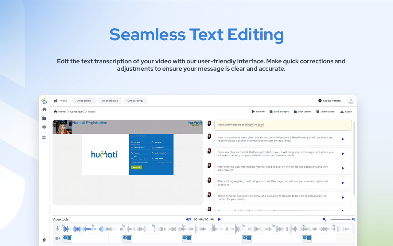 Sequence - Screenshot 3 showing product features and functionality
