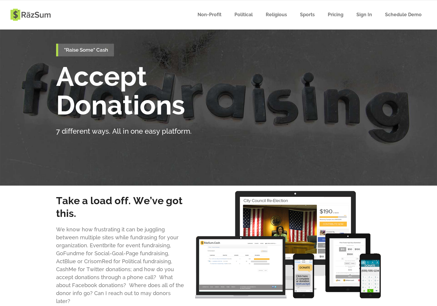 Kontribute: Fundraise with a phone number. gallery image