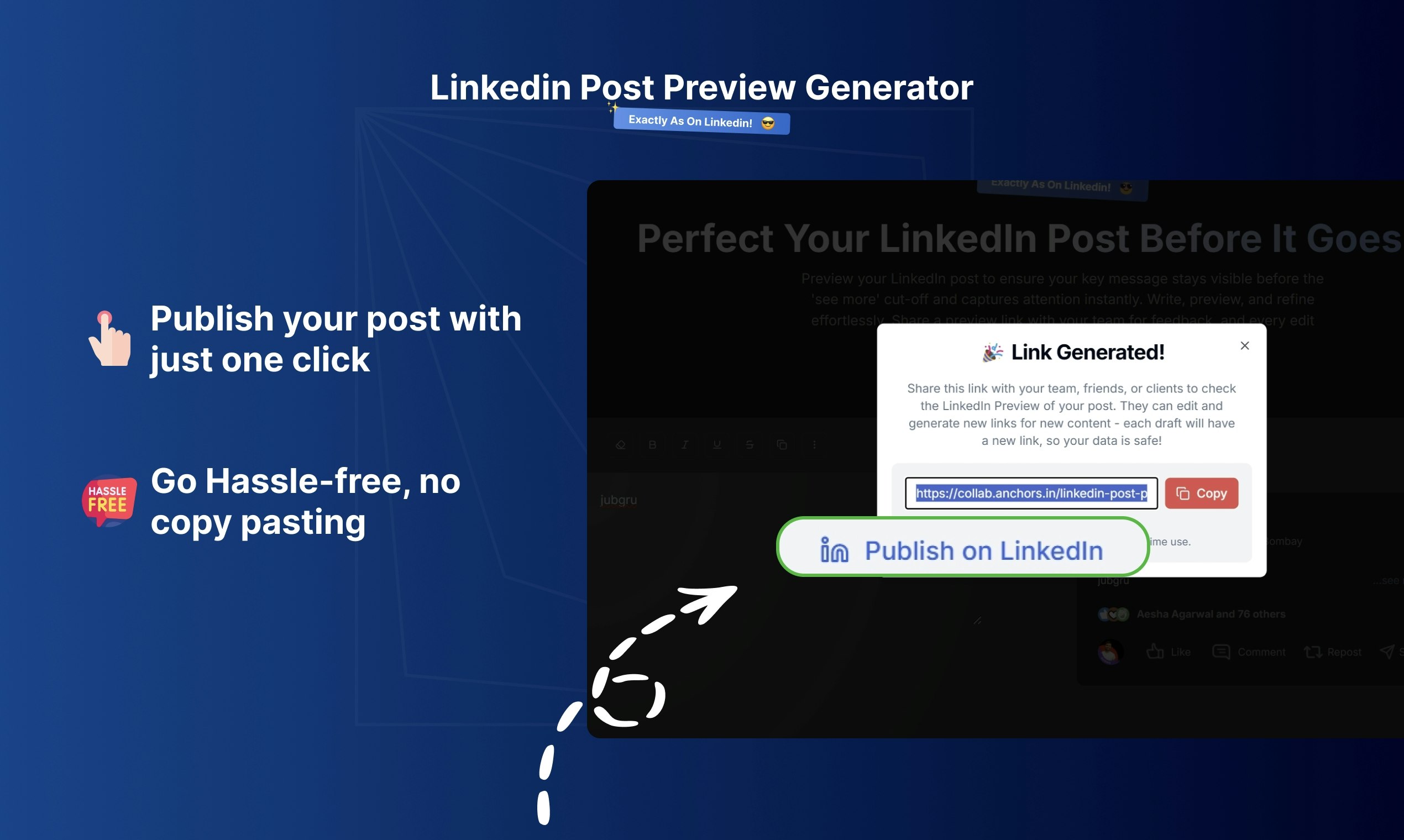 LinkedIn Post 미리보기 생성기 - 그것을보고, 공유하고, LinkedIn에서 살펴보십시오 미디어 3