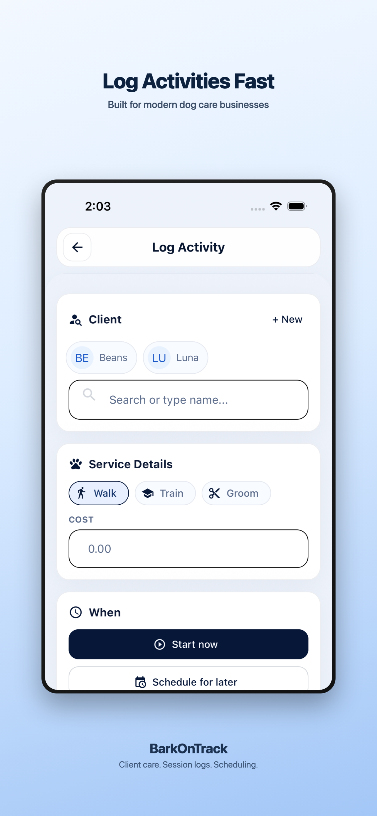 BarkOnTrack gallery image