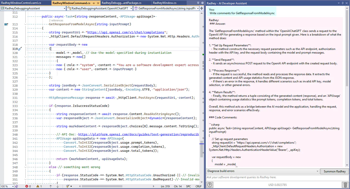 Radhey - AI Developer Assistant gallery image