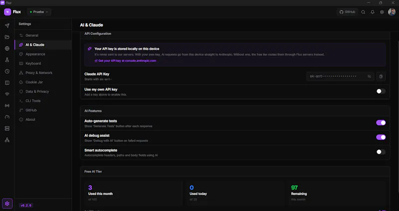 Flux, Modern API Client screenshot 1