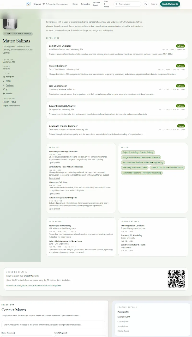 ShareCV - Build your portfolio screenshot 4