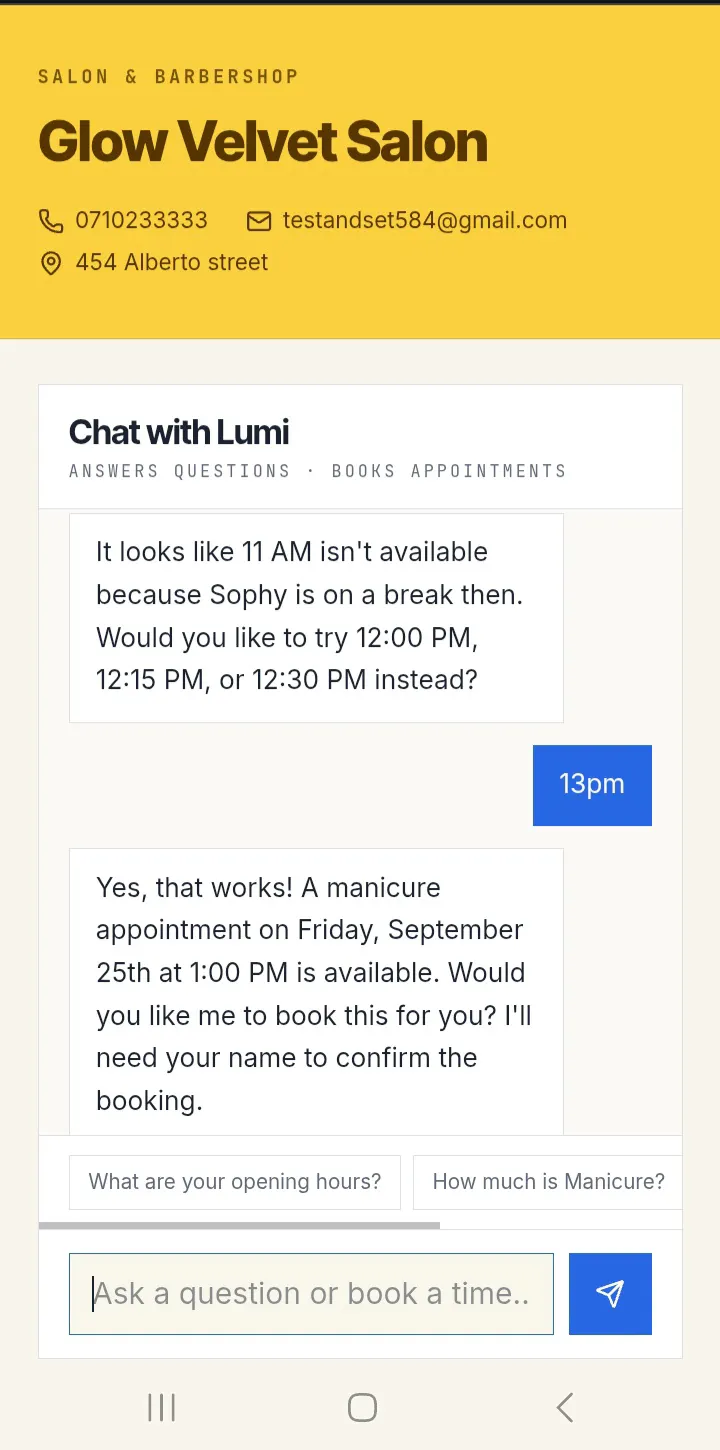 Lumi Receptionist gallery image
